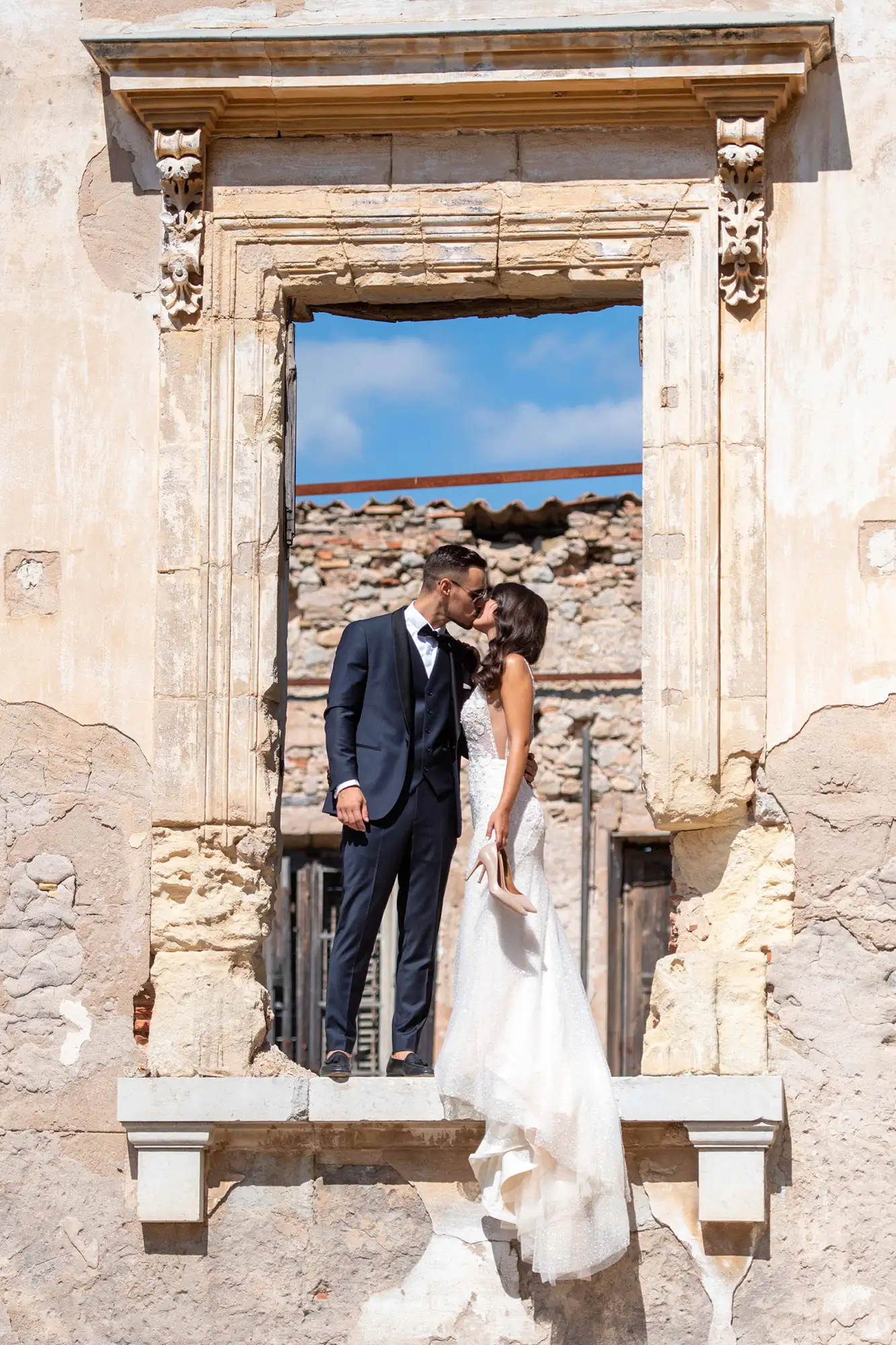 Photographe de mariage à Marseille, séance au Château Roquefeuille